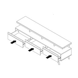 Rack para Tv até 72 Polegadas Vivare Wood Black-freijó - 6