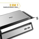 Ver imagem 6 de Sanduicheira Grill Philco 2 em 1 Pgr32 Chapa com Abertura 180° Inox/preto - 220v