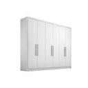 Ver imagem 1 de Guarda Roupa Casal 6 Portas e 6 Gavetas Rizon Plus Branco - Novo Horizonte