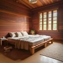 Ver imagem 1 de Cama Casal King Oriental Penafort 193x203x25 Imbuia