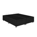 Ver imagem 3 de Cama Box Baú Queen Bipartido Molas Ensacadas Airtech Springpocket 158x198 Preto - Ortobom
