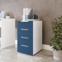 Ver imagem 1 de Gaveteiro Madri com 4 Gavetas 40x71cm Azul/Branco 250696