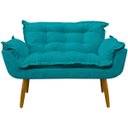 Ver imagem 7 de Namoradeira Decorativa Confortável para Sala Recepção Consultório Manicure Alice Suede