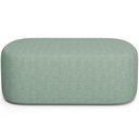Ver imagem 3 de Kit 02 Puffsdecorativo Orgânico para Living Quarto 100cm Doha W01 Linho Verde Menta - Lyam Decor