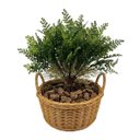 Ver imagem 1 de Kit 8 Folhas de Samambaia Artificial 35cm Mini Buquê com Aspecto Natural para Decoração