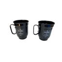Ver imagem 1 de Canecas (2) Preta Chopp Cerveja Aluminio 600 Ml Churrasco Utensilios do Chef