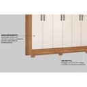 Ver imagem 4 de Guarda Roupa Casal 6 Portas e 2 Gavetas Verso Amendola-off White - Demóbile