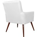 Ver imagem 2 de Poltrona Decorativa Para Sala de Estar e Recepção Maria Pés Palito Corino Branco - Lyam Decor