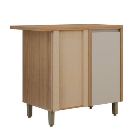 Balcão Canto com Tampo Allure Linea Brasil 100 Mdf