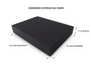 Ver imagem 2 de Tampa para Cooktop 4 Bocas 4 Lados Fechados MDF Preto 51x60