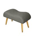 Ver imagem 2 de Banqueta Decorativa Josi Suede Cinza - MV Estofados Shop