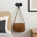 Ver imagem 4 de Kit 3 Penduradores Elefante Preto Luft Masutti Aço Carbono Gancho Decorativo de Parede Enfeite