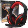 Headset Gamer Fone Ouvido com Microfone USB P2 LED Pc Ps4 Celular Jogos Knup Kp-396 Preto Vermelho - 1
