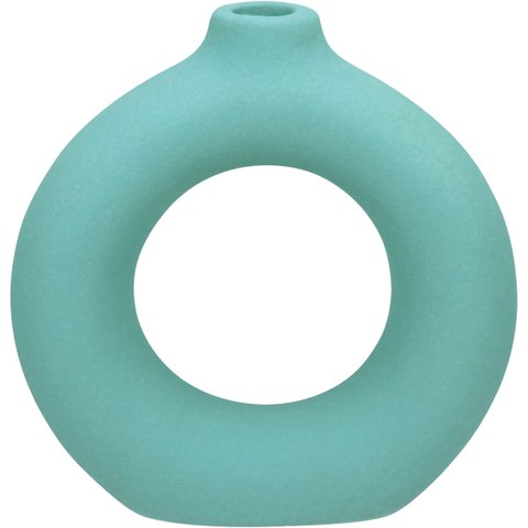 Castiçal Porta Vela Suporte Home&co Cerâmica 19x18x5cm Verde