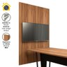 Painel de Tv para Sala de Reunião 195cm X 120cm Ng F5 Office Cor:nogal - 4