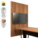 Ver imagem 4 de Painel de Tv para Sala de Reunião 195cm X 120cm Ng F5 Office Cor:nogal