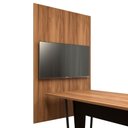 Ver imagem 1 de Painel de Tv para Sala de Reunião 195cm X 120cm Ng F5 Office Cor:nogal