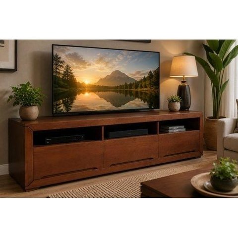 Rack Canela 2,40 x 50 x 55 - (03 Gavetas Medidas Normais) - Móveis de Gramado