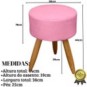 Ver mais imagens de 1 Namoradeira 2 Poltronas Decorativa Mais Puff Resistente para Recepção Confortável Sala de Espera