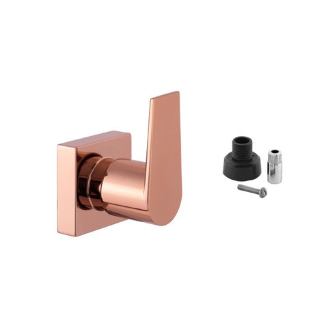 Acabamento Registro Alavanca Rose Gold Banheiro Padrão Docol