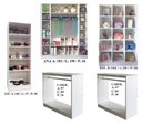Ver imagem 1 de Expositor Colméia Cabideiro Nichos = 5 Peças = Loja Roupas