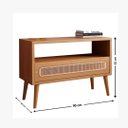 Ver imagem 3 de Rack 90cm 1P com Tela - Freijo - TB334