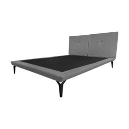 Base Box Cama Japonesa Toquio King com Cabeceira Almofada Linho Cinza - 2