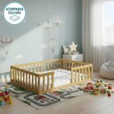 Ver imagem 3 de Cama Montessoriana Madeira Maciça com Colchão Casal Repleta