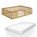 Ver imagem 1 de Cama Montessoriana Madeira Maciça com Colchão Casal Repleta