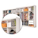 Ver imagem 6 de Closet Casal Duplo Rubi Premium 16 Portas 8 Gavetas Branco