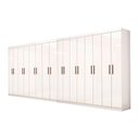 Ver imagem 4 de Closet Casal Duplo Rubi Premium 16 Portas 8 Gavetas Branco
