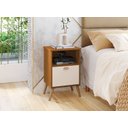 Ver imagem 2 de Mesa de Cabeceira Maragogi Cinamomo/Off - Vrk Comercio On-Line