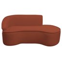 Ver imagem 3 de Kit Divã Recamier Orgânico Marrocos 200cm Lado Direito e 2 Poltronas Amore Bouclé Terracota