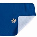 Ver imagem 2 de Kit 4 Pçs Peseira Cama Casal King Impermeável e Almofada Cheia para Pet: Azul