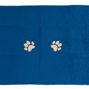 Ver imagem 3 de Kit 4 Pçs Peseira Cama Casal King Impermeável e Almofada Cheia para Pet: Azul