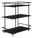 Ver imagem 5 de Carrinho Organizador Bar Frame Preto Rodinhas 79x70x40 Forma