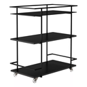 Ver imagem 5 de Carrinho Organizador Bar Frame Preto Rodinhas 79x70x40 Forma