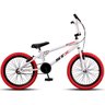 Bicicleta Bmx Aro 20 Stx Freio V-brake Branco Pneu Vermelho - 2