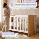 Ver imagem 7 de Quarto de Bebê Completo 100% MDF Linha Lua Marrom/Branco Amadeirado