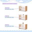 Ver imagem 5 de Quarto de Bebê Completo 100% MDF Linha Lua Marrom/Branco Amadeirado