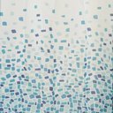 Ver imagem 2 de Cortina para Box Banheiro Antimofo Poliéster 198x180cm - Pastilha Azul