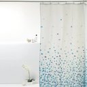 Ver imagem 1 de Cortina para Box Banheiro Antimofo Poliéster 198x180cm - Pastilha Azul