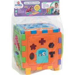 Brinquedo Educativo Cubo Didatico Grande 2 Em 1 Merco Toys - 3