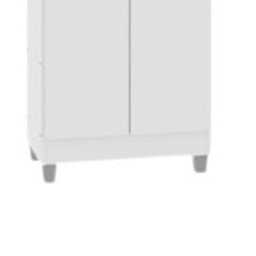 Armário Multiuso Fit Branco 2 Portas Sapateira / Lavanderia 1,90 Altura - E. E. Móveis - 3