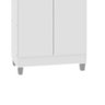 Armário Multiuso Fit Branco 2 Portas Sapateira / Lavanderia 1,90 Altura - E. E. Móveis - 3
