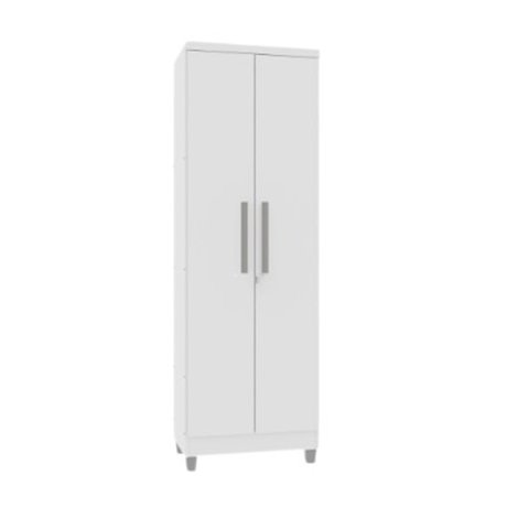 Armário Multiuso Fit Branco 2 Portas Sapateira / Lavanderia 1,90 Altura - E. E. Móveis