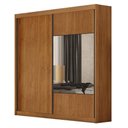 Ver imagem 1 de Guarda Roupa Casal Sienna 2 Portas 8 Gavetas com Espelho Cinamomo - Novo Horizonte