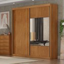 Ver imagem 4 de Guarda Roupa Casal Sienna 2 Portas 8 Gavetas com Espelho Cinamomo - Novo Horizonte