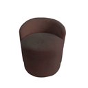 Ver imagem 4 de Kit 2 Poltronas Decorativa Yara Orgânica Couro Marrom