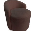 Ver imagem 6 de Kit 2 Poltronas Decorativa Yara Orgânica Couro Marrom